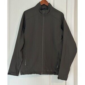 Marmot Soft Shell Jacket Mens Size Large Coat Black  Lightweight Fleece Lined